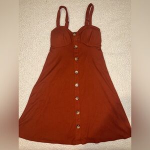 Burnt orange dress